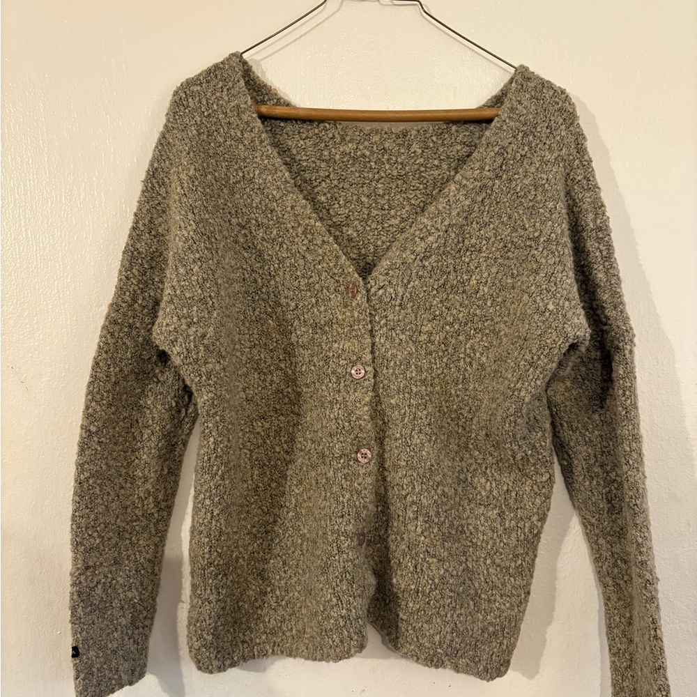RVCA Textured Taupe Women's Cardigan